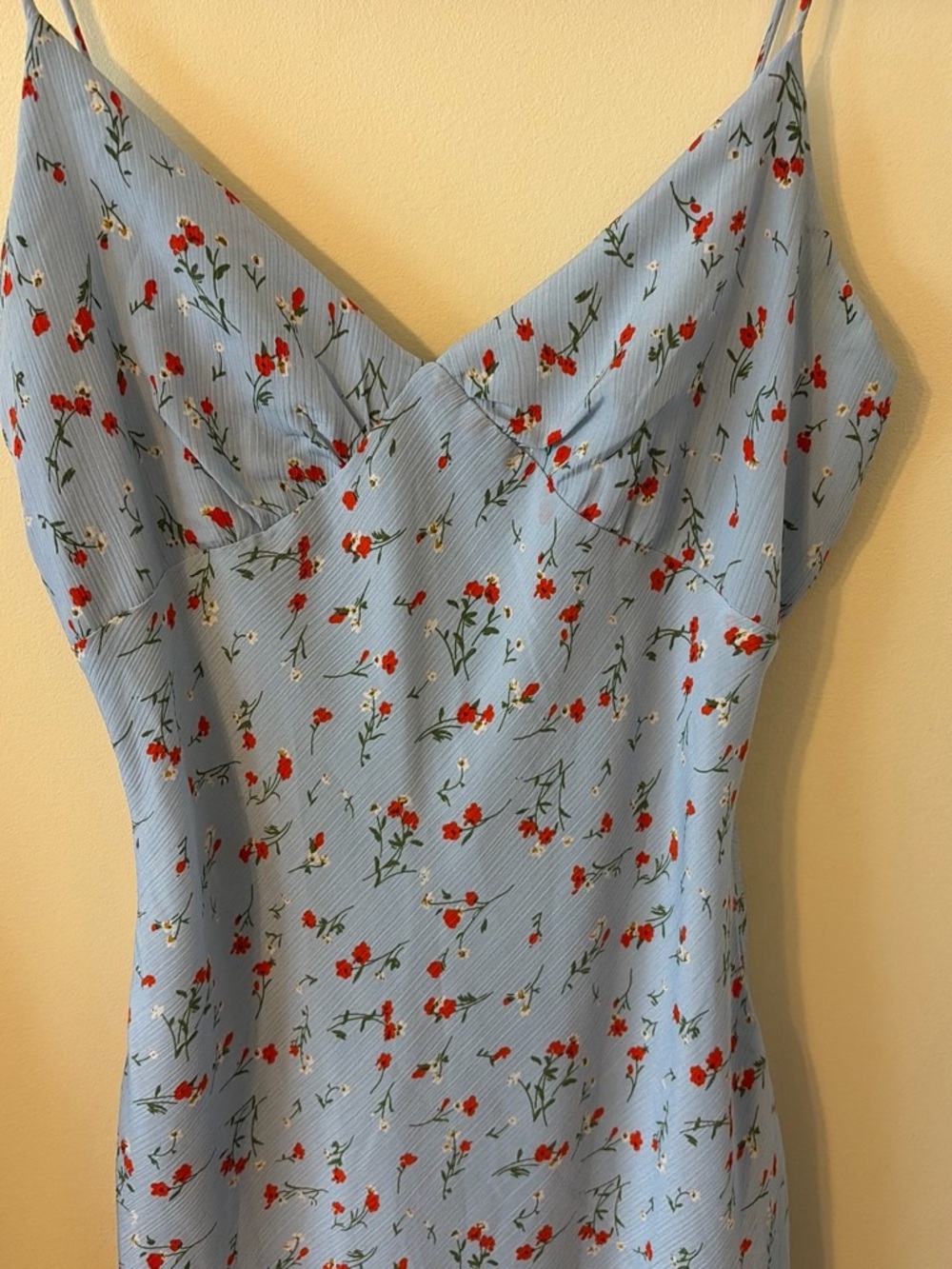 Princess Polly Light Blue Floral Midi Dress